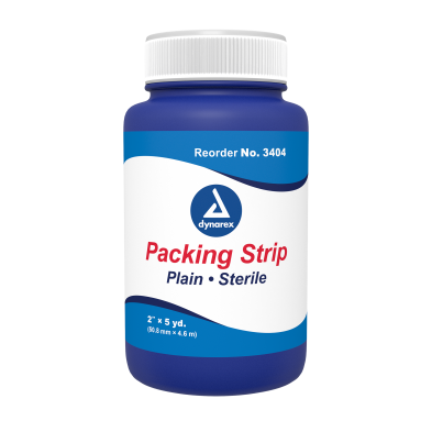 #3404 Dynarex® Packing Strip Plain Sterile - 2` x 5 yds